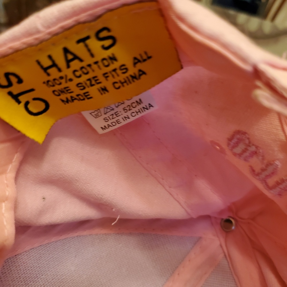 Pink Embroidered "Angel" Baseball Cap - Picture 3 of 3